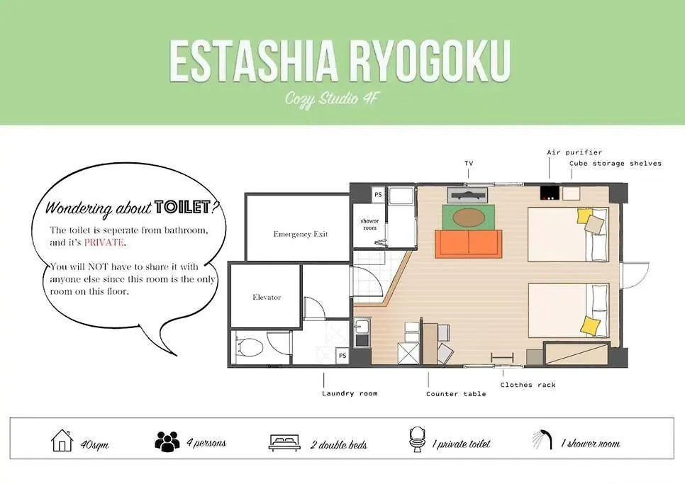 アパート Hotel Estasia Ryogoku 東京都