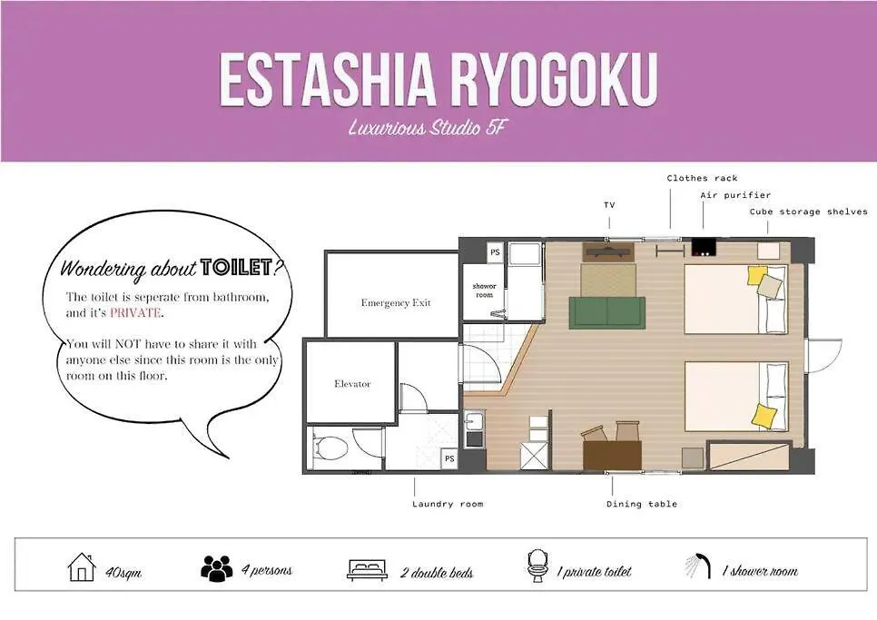 Hotel Estasia Ryogoku 東京都 アパート